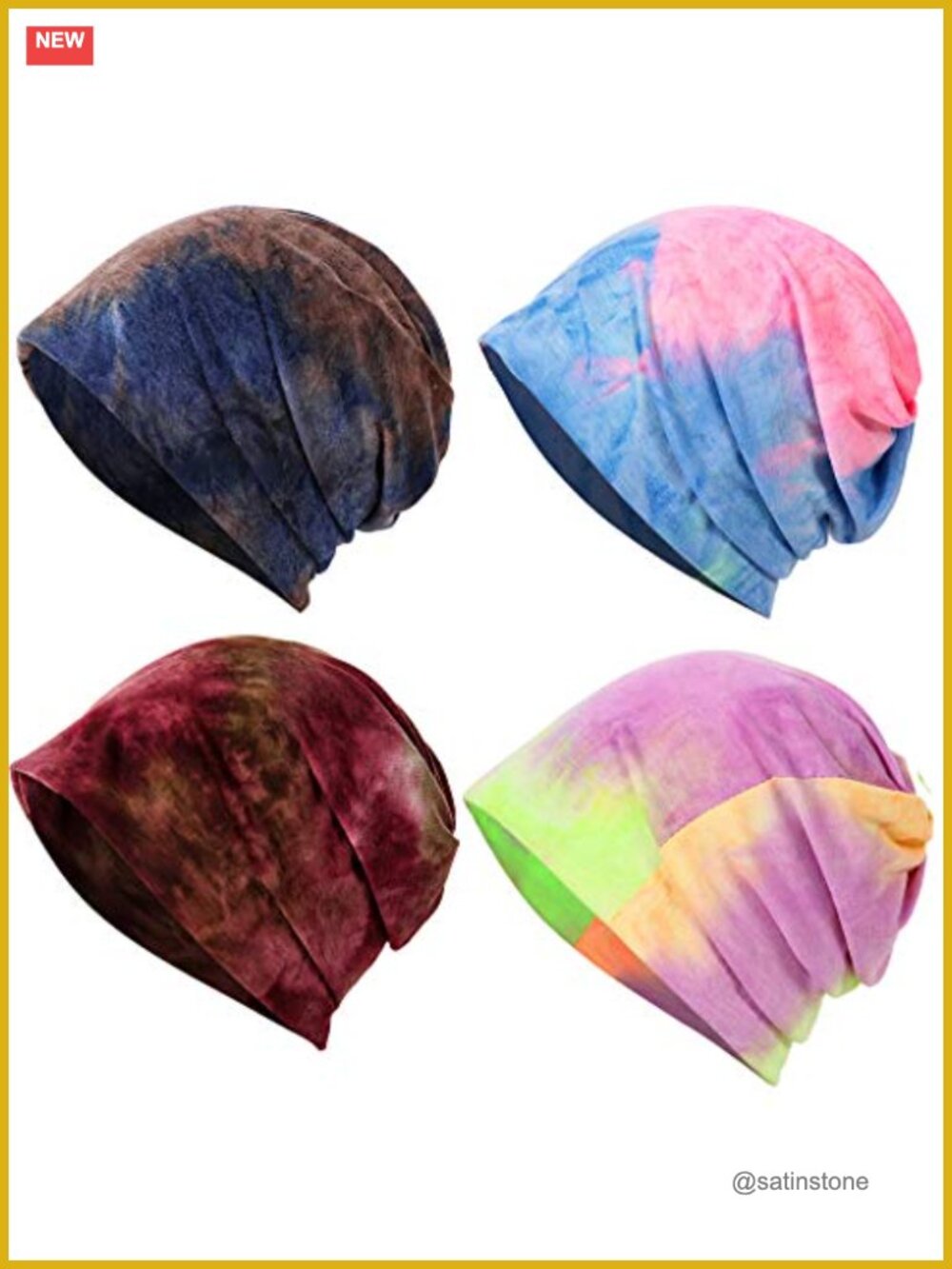 Womens Slouchy Beanie Soft Chemo Headwear Breathable Cancer Cap Ponytail